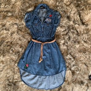 2/$12 Girl’s denim dress with belt